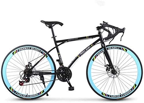 Vélos de routes : HXWT Black Mountain Bleu 26 pouces 24 vitesses Vélo Vélo Sport Étudiant plein air Cyclisme Route Vélos Vélos Vélos d'exercice, Semi-rigide Montagne Cadre en acier haute teneur en carbone et les femmes