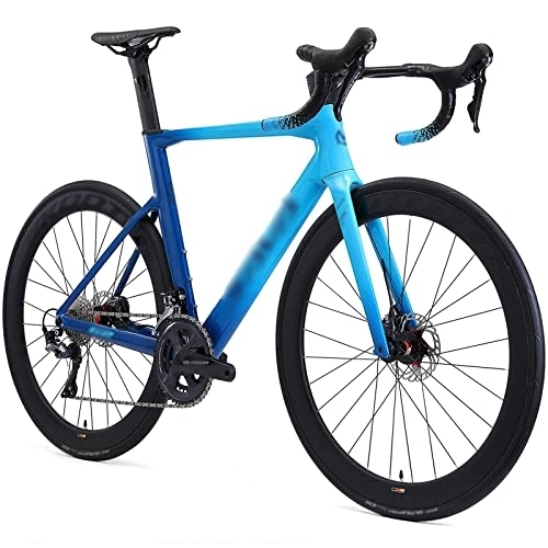 Vélos de routes : IEASEzxc Bicycle Full Carbon Bike Full Carbon Road Bike with Hydraulic Brakes and Integrated Handlebar