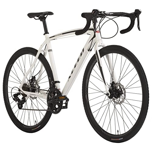 Vélos de routes : KS Cycling Gravelbike 28'' Xceed Blanc-Noir TC 54 cm