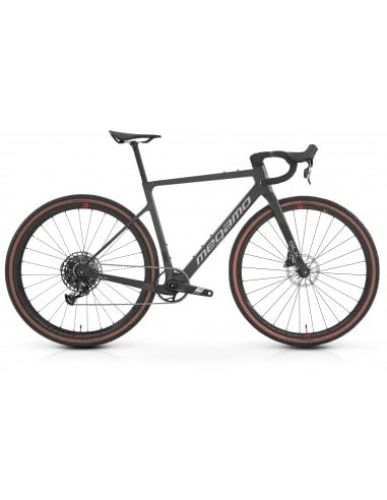 Vélos de routes : Megamo Gravel bike SILK 10 carbone superlight Apex 1x12v - Noir, M