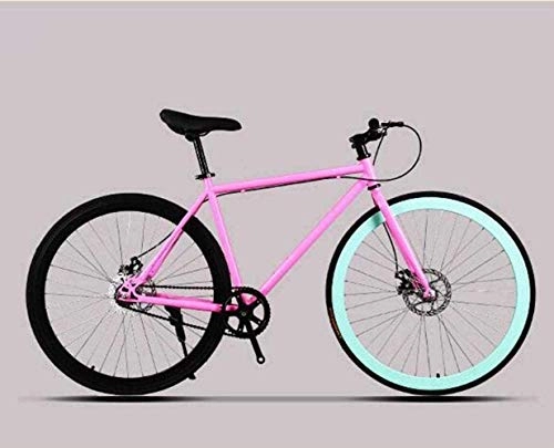 Vélos de routes : MJY Vélo de route, vélos de 26 pouces, double frein à disque, cadre en acier à haute teneur en carbone, course de vélos de route, hommes 'S et femmes adultes 6-20