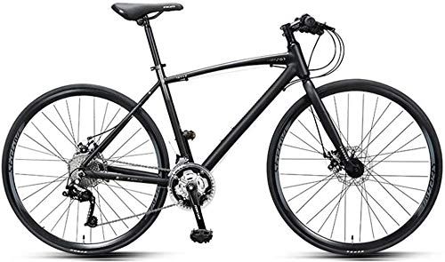 Vélos de routes : Vélo 30 Vitesse Route, Adulte vélo de Banlieue, Route Aluminium léger vélo, 700 * Roues 25C, Vélo de Course avec Double Disque de Frein (Color : Black)