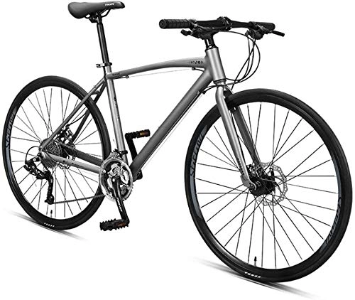Vélos de routes : Vélo 30 Vitesse Route, Adulte vélo de Banlieue, Route Aluminium léger vélo, 700 * Roues 25C, Vélo de Course avec Double Disque de Frein (Color : Grey)