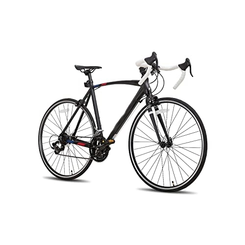 Vélos de routes : Wonzone zxc Vélo 2 couleurs, 14 vitesses, freins avant et arrière, freins à clip en aluminium, sans chocs, vélos de route (couleur : noir)