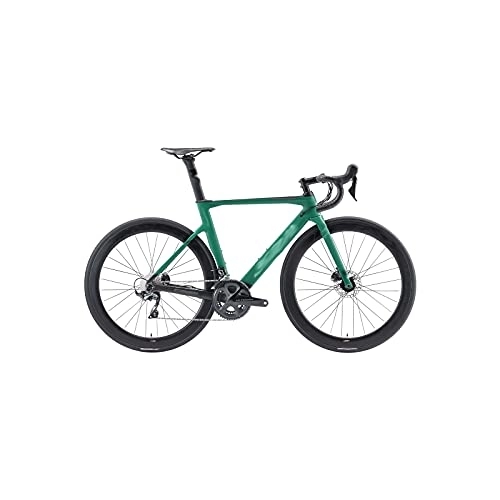 Vélos de routes : Wonzone zxc Vélo de route en carbone avec frein à disque hydraulique, vélo de route en fibre de carbone, vélo de course avec 22 vitesses (couleur : bleu)