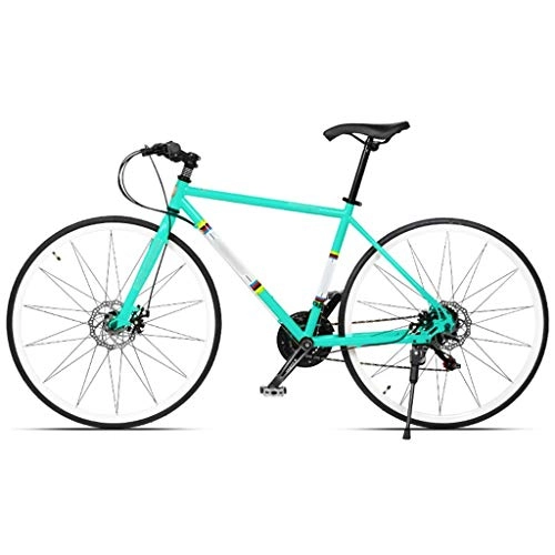 Vélos de routes : YXFYXF Double Suspension Vélos de Montagne Hors Route Hors Route, vélo de Banlieue Adulte légère à 21 Vitesses, VTT avec 27, 5 Pouces (Color : Green, Size : 27.5 inches)