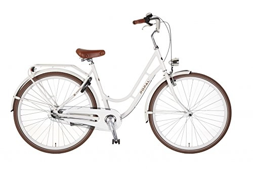 Vélos de villes : 28 "popal Swing 2835 Femme Holland Vélo Aluminium 3 vitesses, weiß