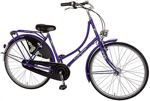 Vélos de villes : 28 '"Vélo Holland Roue City de Femme de Bachtenkirch Cadre vélo 3 vitesses Fille, couleurs : Violet / Noir – Taille : 50 cm