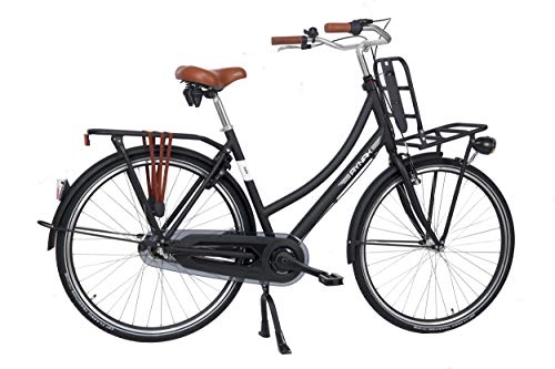 Vélos de villes : Aynak IMA transportfiets 28 Pouces 53 cm Femme 3SP Frein rtropdalage Noir