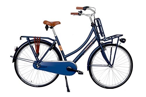 Vélos de villes : Aynak Nilly transportfiets 28 Pouces 53 cm Femme 3SP Frein à rétropédalage Bleu Marine