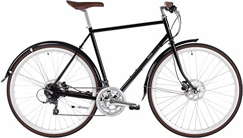 Vélos de villes : Bobbin Dark Star Hybrid Bike 700c Wheel 60cm Frame Black