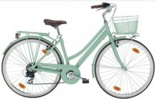 Vélos de villes : Boulevard de 28 pouces de 43 cm Madame 18 g velge Frein Vert