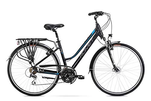 Vélos de villes : breluxx® Vélo de ville 28" en aluminium pour femme FS – Gazela 3, noir / bleu, modèle 2021