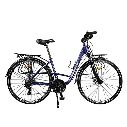 Vélos de villes : CHEZI Le Cadre en Aluminium de vélo de Montagne Peut verrouiller l'amortisseur de Bicyclette 24 Vitesses d'amortisseur Avant 24 Vitesses