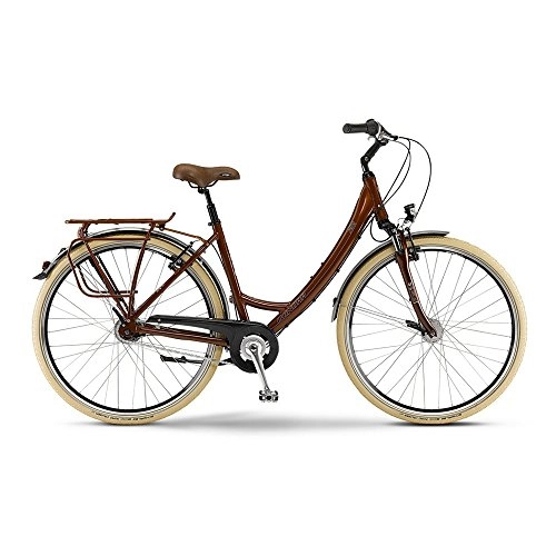 Vélos de villes : City Winora de Samana monotube 28 'de 8 g Nexus en noir 48 cm