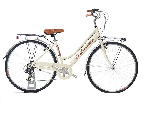 Vélos de villes : Cobran City Bike Vintage Marina Aluminium, crème, ruota 28
