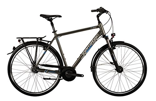 Vélos de villes : Corratec Messieurs 8 Speed Gand Vélo 57 cm Grau / Braun Matt / Blau / Silber
