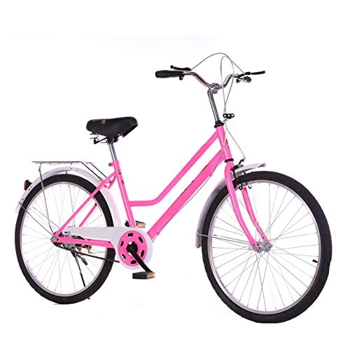 Vélos de villes : COUYY des Vélos, des Vélos Légers, Véhicules De Loisirs, Cadeaux pour Les Hommes Et Les Femmes, Dames, Vélos Rétro, Rose, 26 inches