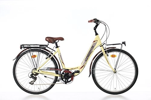 Vélos de villes : Creek's Bicycle CREEK'S Moon 26 Alu Taille 43 Creme Vélo Mixte Adulte