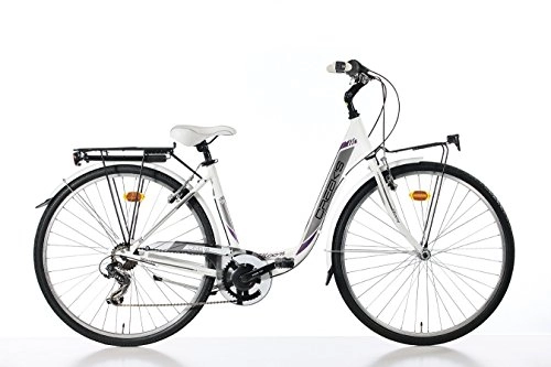 Vélos de villes : Creek's Bicycle Moon 28 Alu Taille 46 Blanc Vlo Mixte Adulte