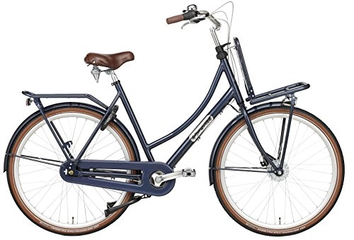 Vélos de villes : Daily Dutch Prestige 28 pouces 50 cm Femmes 7SP Rollerbrakes Bleu fonc