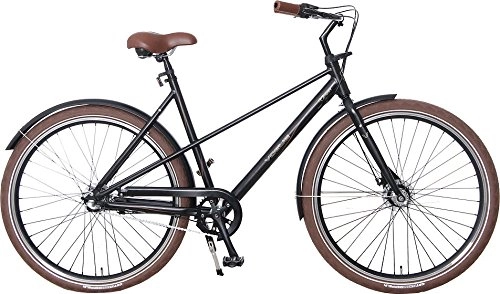 Vélos de villes : Eleanor 28 pouces 51 cm Femme 3SP Rollerbrakes Noir mat / Marron