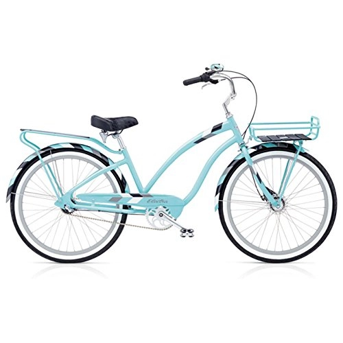 Vélos de villes : Electra Daydreamer 3i Damen Fahrrad 26" Blau Tray Beach Cruiser Rad Retro Naben Schaltung, 537767