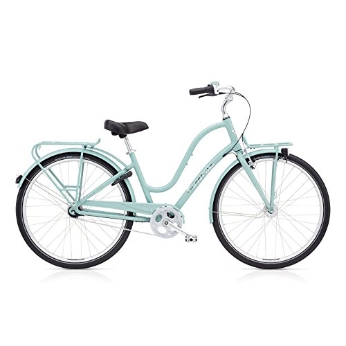 Vélos de villes : Electra Townie Commute 7i EQ Damen Fahrrad 28 Zoll Beach Cruiser Rad Beleuchtung, 5442, Farbe Blau