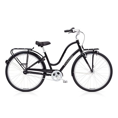 Vélos de villes : Electra Townie Commute 7i EQ Damen Fahrrad 28 Zoll Beach Cruiser Rad Beleuchtung, 5442, Farbe Schwarz