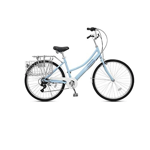 Vélos de villes : FRYH Vélo De Marche écologique Adapté Aux Personnes d'une Hauteur De 162-180 Cm à Monter, Blue