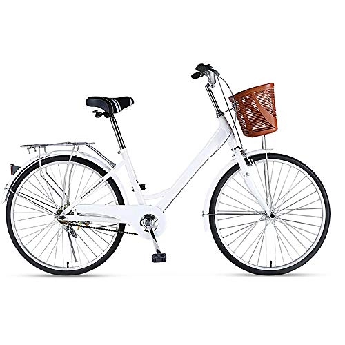 Vélos de villes : GUI-Mask SDZXCVoiture de Banlieue de véhicule récréatif de Ville de Ville de Cadre en Acier à Haut Carbone de Bicyclette 24 Pouces