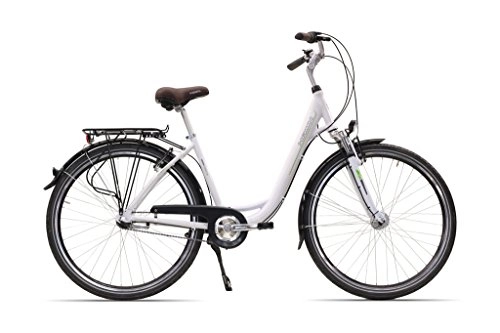 Vélos de villes : Hawk City de 3 G Vélo, Mixte, 17H000012, Wave White, 71 cm