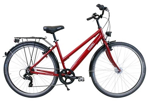 Vélos de villes : HAWK Citytrek Easy Lady Rouge 46 cm
