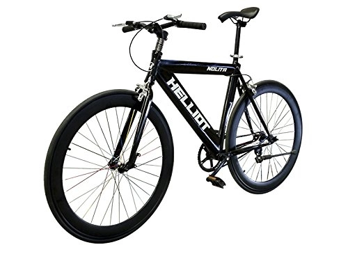 Vélos de villes : Helliot Bikes Nolita 50 vélo de Ville, 28 Pouces, Roues en Aluminium, 700x23c Couvre Mixte Adulte, Noir