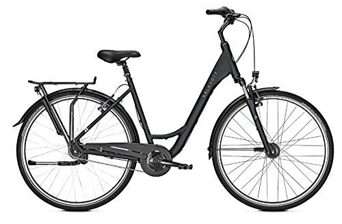 Vélos de villes : Kalkhoff Agattu 7R Randonnée Vélo 2019 (28 " Vagues S / 45cm, Magicblack Mat Vagues)