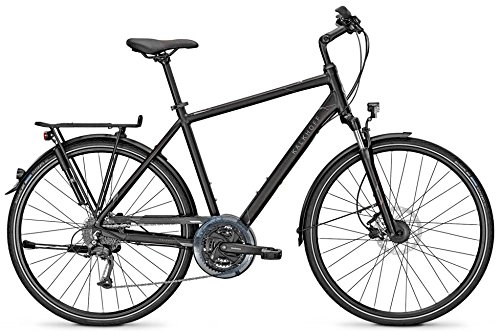 Vélos de villes : Kalkhoff Trekking Bike calcaire Hoff Voyager Pro 27 g 28 'Messieurs Freins à Disque, Magicblackmatt