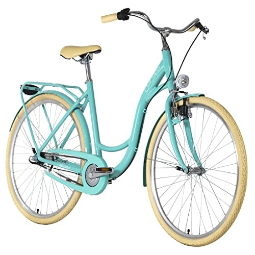 Vélos de villes : KS Cycling Dacapo Vélo Femme 28" Milano Turquoise 3 Vitesses Zoll, 51 cm