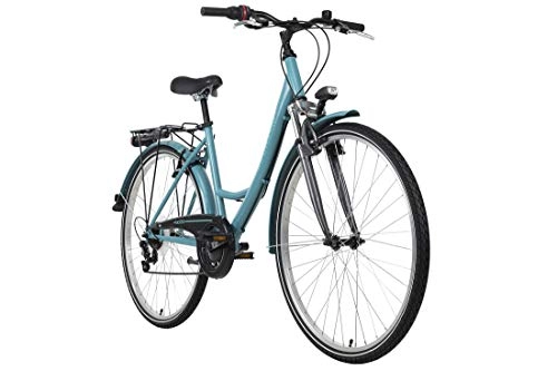 Vélos de villes : KS Cycling La Città Vélo de Ville pour Femme Bleu 28" RH 46 cm