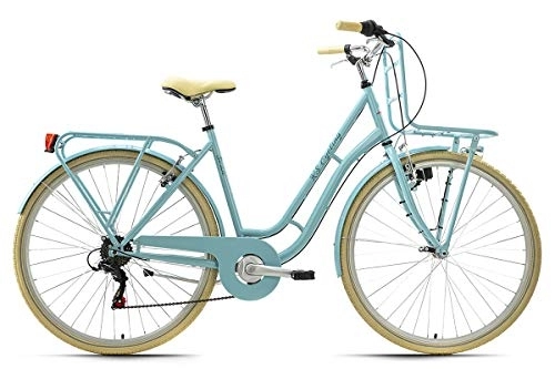 Vélos de villes : KS Cycling Vélo de Ville Dame 28'' Swan 6 Vitesses Turquoise TC 48 cm