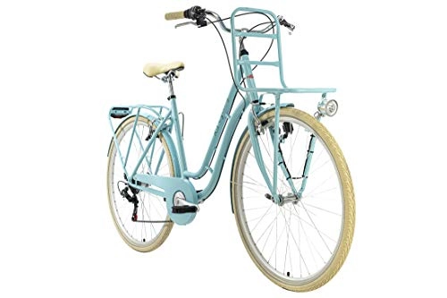 Vélos de villes : KS Cycling Vélo de Ville pour Femme 28'' Swan Turquoise RH 48 cm