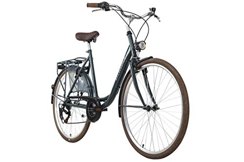 Vélos de villes : KS Cycling Vélo de Ville pour Femme, Gris, 28 Pouces, 54 cm