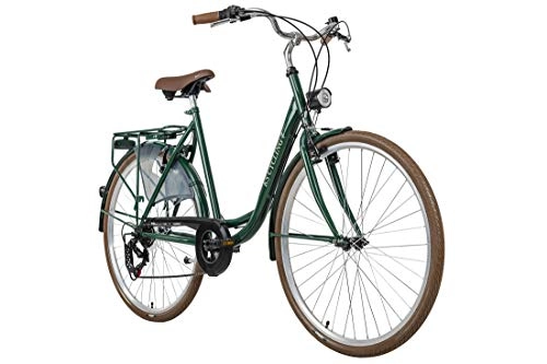 Vélos de villes : KS Cycling Vélo de Ville pour Femme, Vert, 28 Pouces, 54 cm