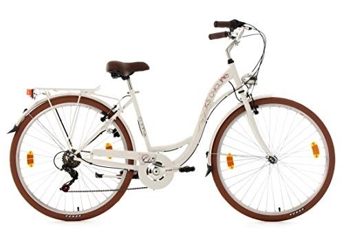 Vélos de villes : KS Cycling Vélo pour Dame 28'' Eden Blanc TC 48 cm