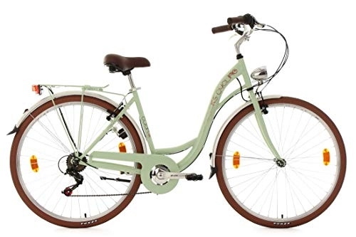 Vélos de villes : KS Cycling Vélo pour Dame 28'' Eden Menthe TC 48 cm
