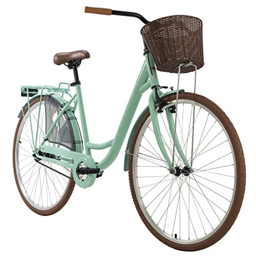 Vélos de villes : KS Cycling Vélo pour Femme 28" Zeeland Mint Singlespeed RH 48 cm, Vert