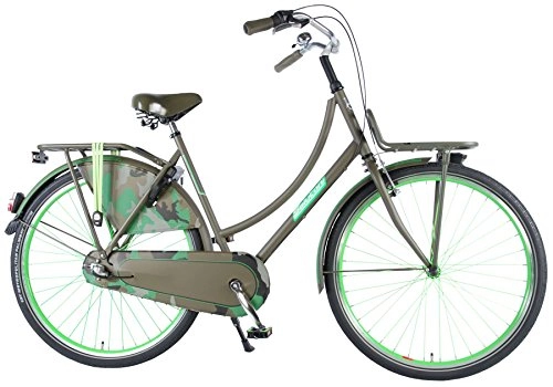 Vélos de villes : Kubbinga Femme Salutoni Urban Transport Nexus 3 Vitesses Shimano Vélo de Ville Femme, Camouflage, 71, 1 cm
