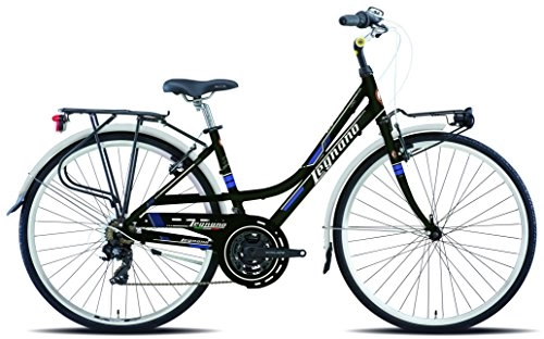 Vélos de villes : Legnano Cycle 431 Lerici, City Bike Femme, Femme, 5L431N8, Noir, 48
