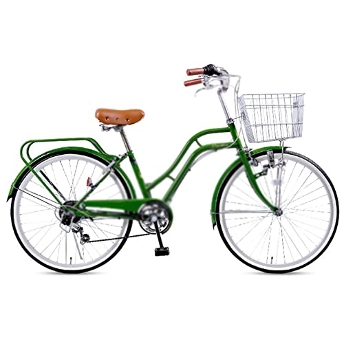 Vélos de villes : LIANAI zxc Bikes Vélo adulte 24" Vélo de ville à vitesse variable Système de transmission vélo de route Vélo vintage pour femme