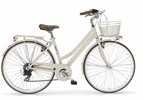 Vélos de villes : MBM Boulevard 835D / 18 Vélo Femme, Beige (crème A07), Taille Unique