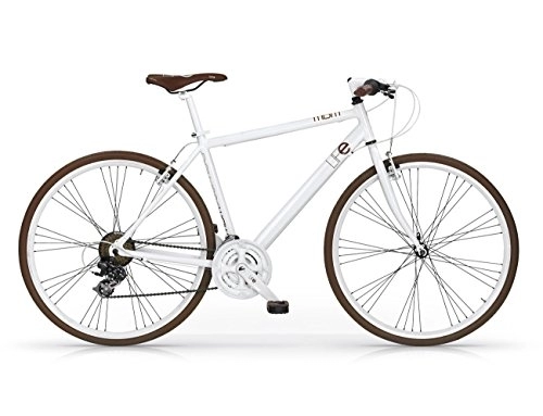 Vélos de villes : MBM Life, vélo Hybride Homme, Homme, 530U / 18, Bianco A28, 58